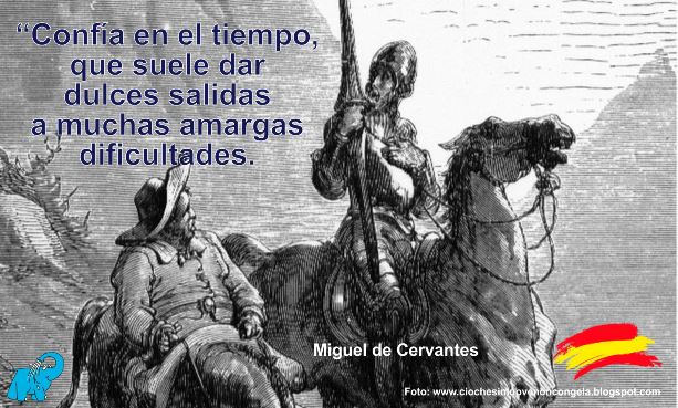 Confía en el tiempo, que suele dar dulces salidas a muchas amargas dificultades.